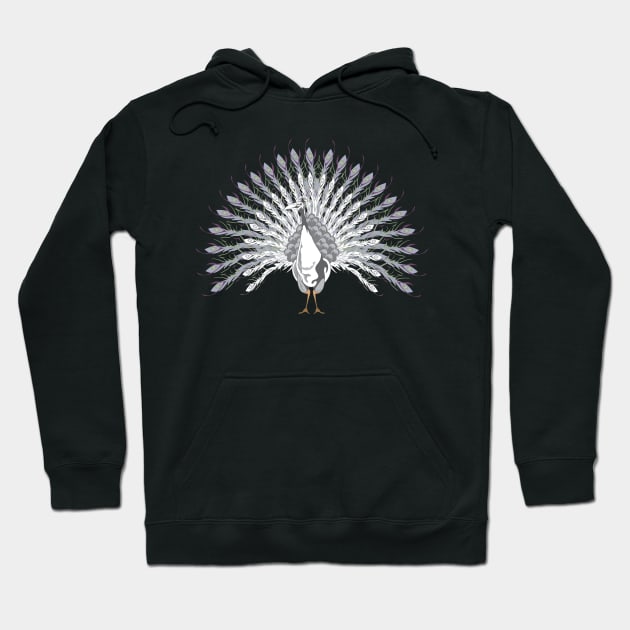 White Peacock Hoodie by The Cuban Witch